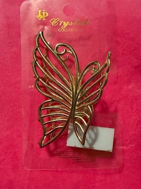 Gold Butterfly Hair Clip